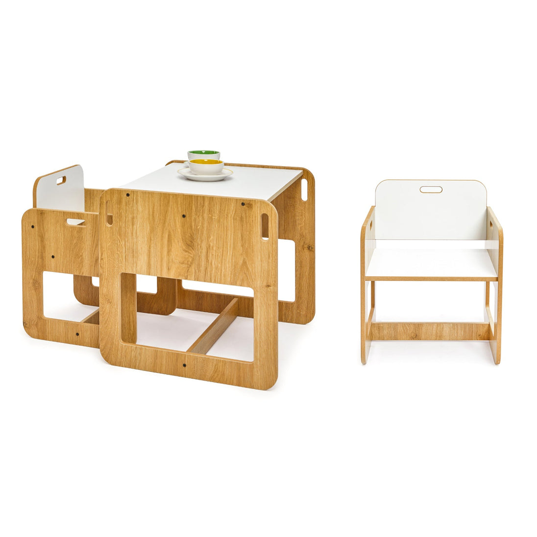 Charming Dove Activity Table & Chair Set for Kids Toddlers (Ages 2 - 4) - Montessori Kids Furniture | Jerenss