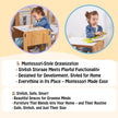 Charming Dove Activity Table & Chair Set for Kids Toddlers (Ages 2 - 4) - Montessori Kids Furniture | Jerenss