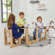 Crane Activity Table & 2 Chairs for Kids Toodler(Ages 2 - 4) - Montessori Kids Furniture | Jerenss