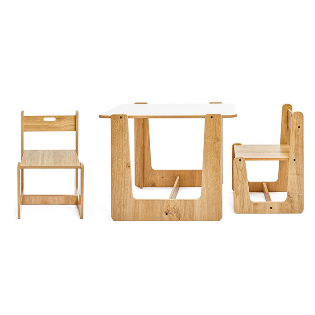 Crane Activity Table & 2 Chairs for Kids Toodler(Ages 2 - 4) - Montessori Kids Furniture | Jerenss