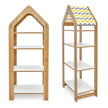 Kids Bookcase & Storage with 4 Shelves (Ages 0 - 6) - Montessori Kids Furniture | Jerenss