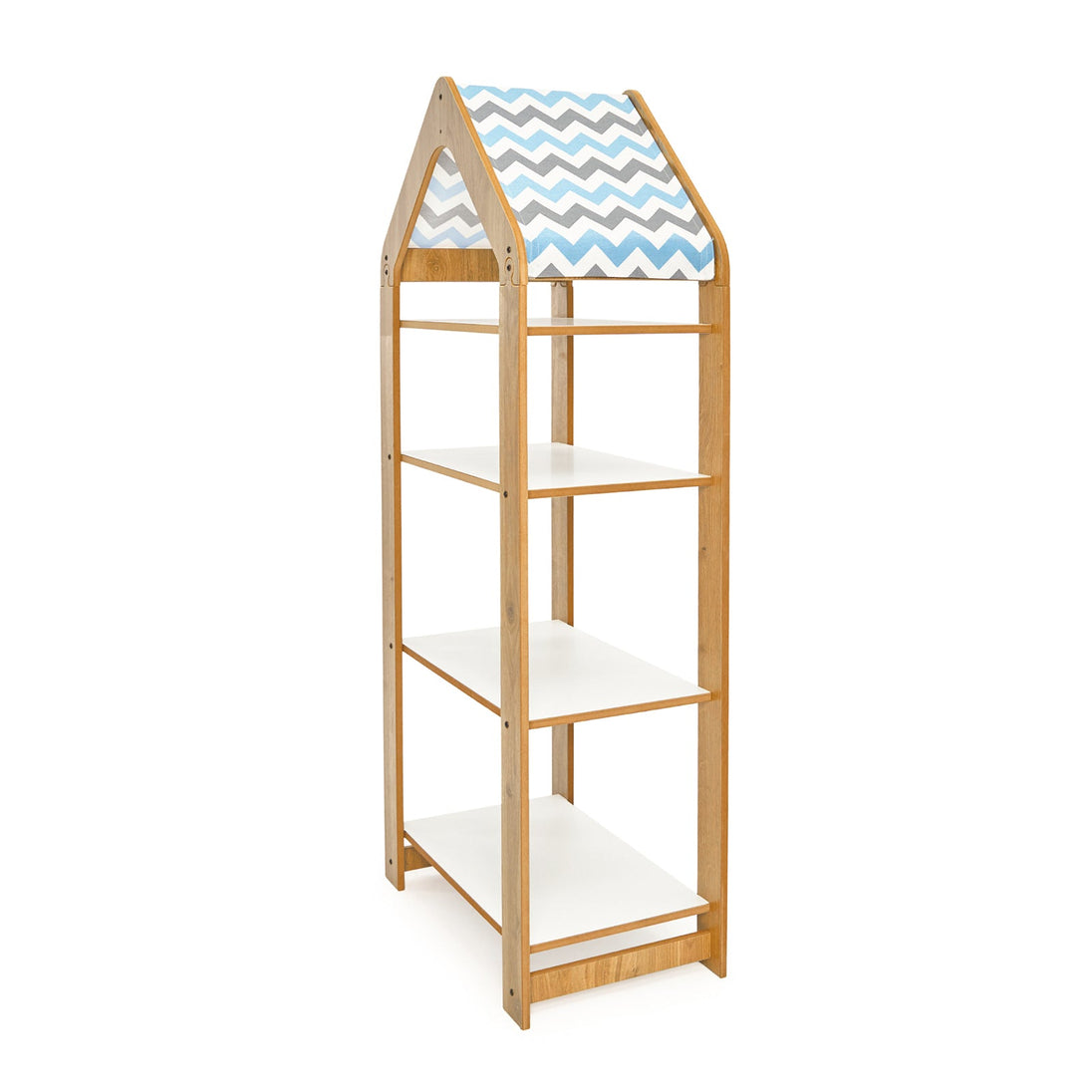 Kids Bookcase & Storage with 4 Shelves (Ages 0 - 6) - Montessori Kids Furniture | Jerenss