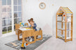 Kids Bookcase & Storage with 4 Shelves (Ages 0 - 6) - Montessori Kids Furniture | Jerenss