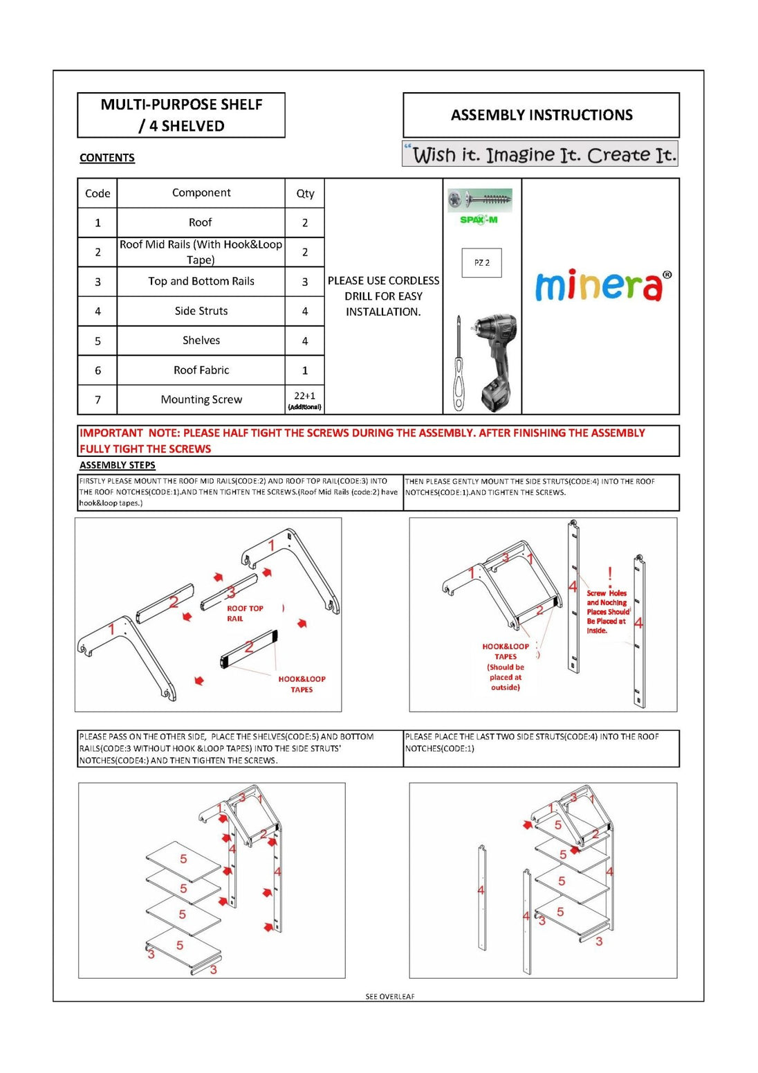 Kids Bookcase & Storage with 4 Shelves (Ages 0 - 6) - Montessori Kids Furniture | Jerenss