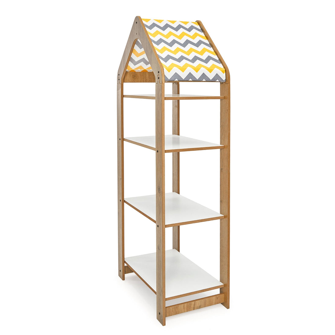 Kids Bookcase & Storage with 4 Shelves (Ages 0 - 6) - Montessori Kids Furniture | Jerenss