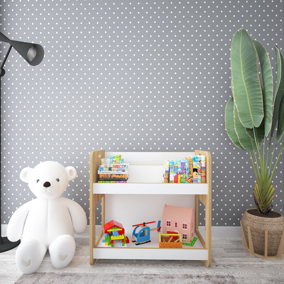 Kids Bookshelf & Storage: Dove & Natural Kids Toddlers (Ages 0 - 4) - Montessori Kids Furniture | Jerenss