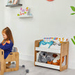 Kids Bookshelf & Storage: Dove & Natural Kids Toddlers (Ages 0 - 4) - Montessori Kids Furniture | Jerenss