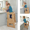 Montessori Learning Tower: Step Stool for Kitchen Helper Kids Toddlers (2 - 6) - Montessori Kids Furniture | Jerenss