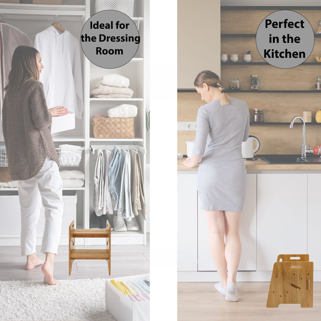 Montessori Step Stool: For Curious Kids Toddlers & Helpful Adults - Montessori Kids Furniture | Jerenss