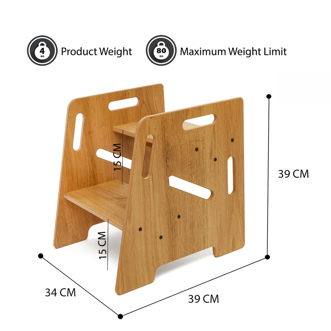 Montessori Step Stool: For Curious Kids Toddlers & Helpful Adults - Montessori Kids Furniture | Jerenss