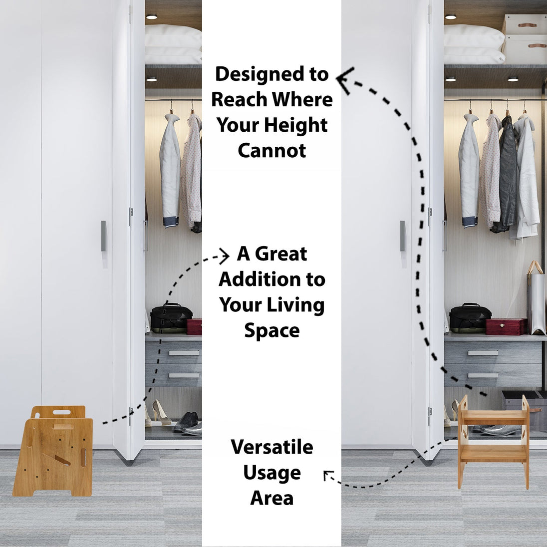 Montessori Step Stool: For Curious Kids Toddlers & Helpful Adults - Montessori Kids Furniture | Jerenss