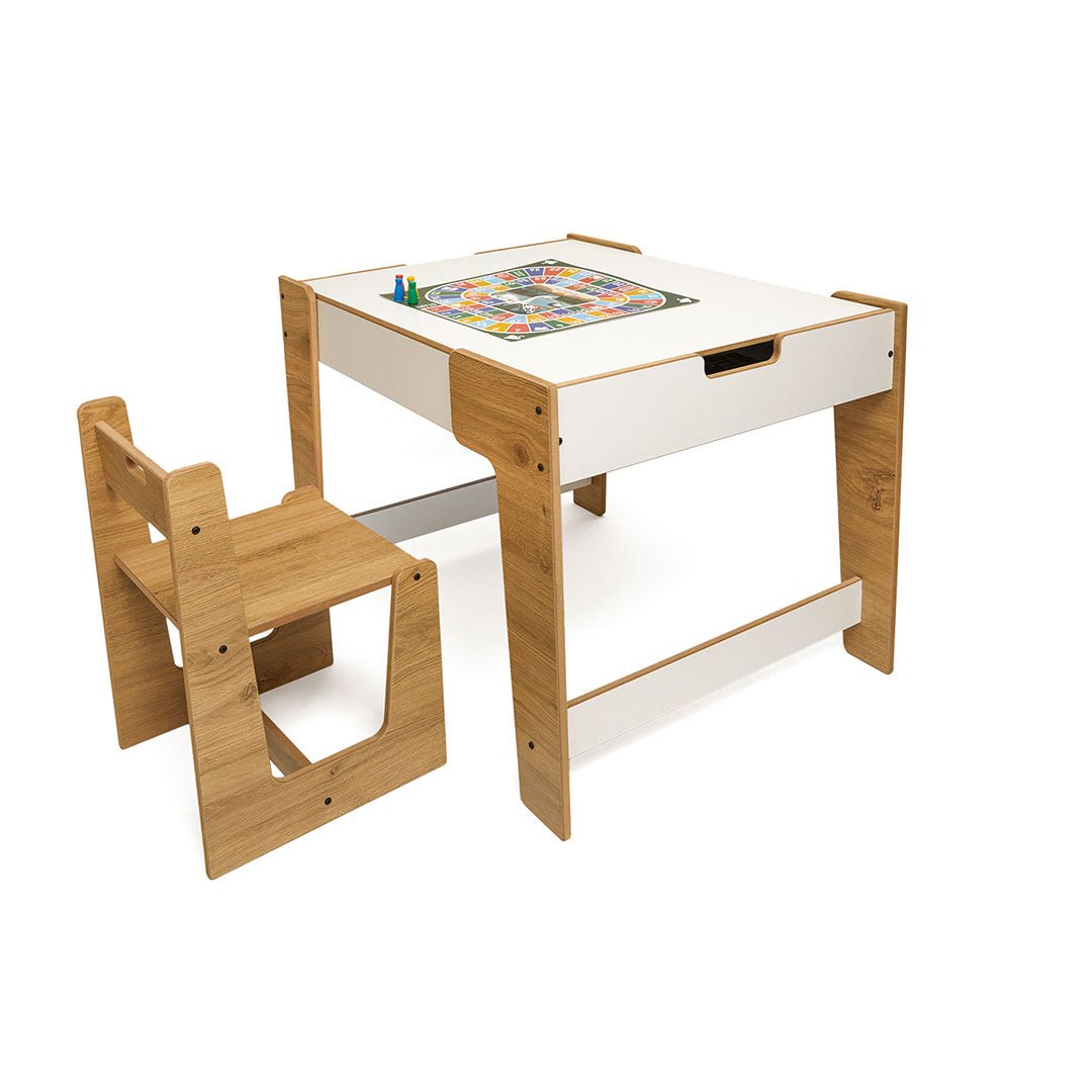 Phoenix Play Table & Chairs for Kids (Ages 2 - 4) - Montessori Kids Furniture | Jerenss