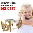 Phoenix Play Table & Chairs for Kids (Ages 2 - 4) - Montessori Kids Furniture | Jerenss
