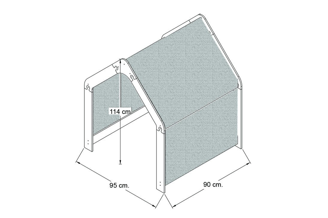 Play Tent: Indoor Hideaway for Kids (Ages 3 - 6) - Montessori Kids Furniture | Jerenss