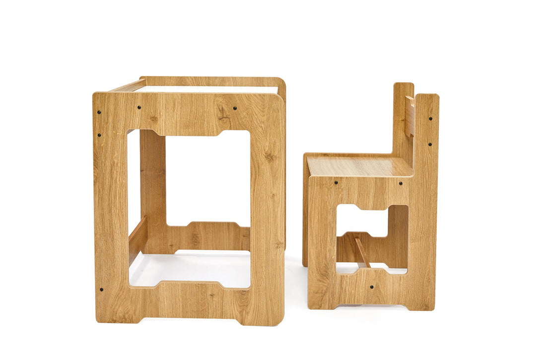 Seagull Table & Chair: Play & Learn for Kids Toddlers Ages 4 - 6 - Montessori Kids Furniture | Jerenss