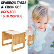 Sparrow Activity Table & Chair for Kids Toodler(Ages 10 - 18 Months) - Montessori Kids Furniture | Jerenss