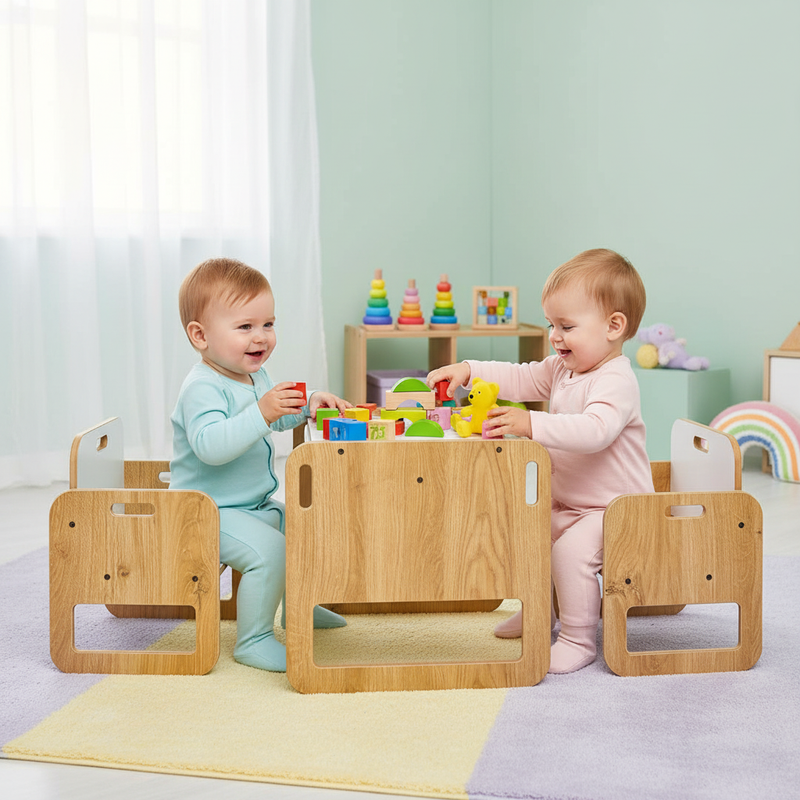 Sparrow activity table and chair for babies aged 10 to 18 months