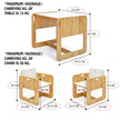 Charming Dove Activity Table & Chair Set for Kids Toddlers (Ages 2 - 4) - Montessori Kids Furniture | Jerenss