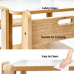 Crane Activity Table & 2 Chairs for Kids Toodler(Ages 2 - 4) - Montessori Kids Furniture | Jerenss