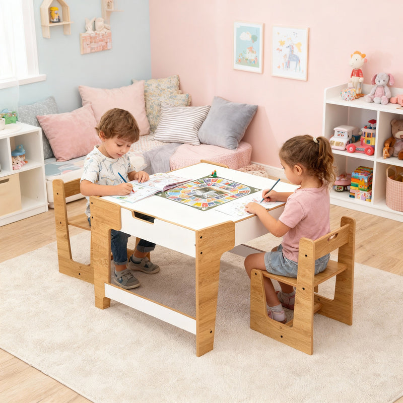 Phoenix play table and chairs with storage for kids aged 2 to 4