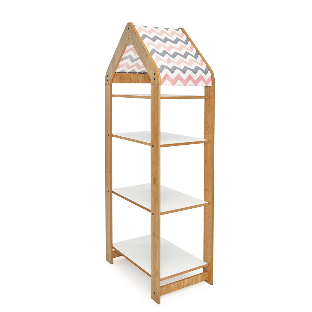 Kids Bookcase & Storage with 4 Shelves (Ages 0 - 6) - Montessori Kids Furniture | Jerenss