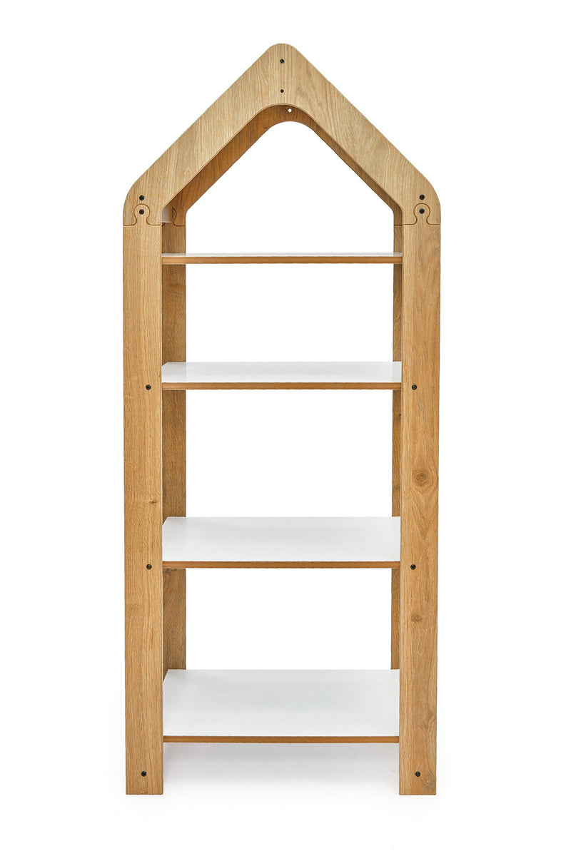 Kids Bookcase & Storage with 4 Shelves (Ages 0 - 6) - Montessori Kids Furniture | Jerenss