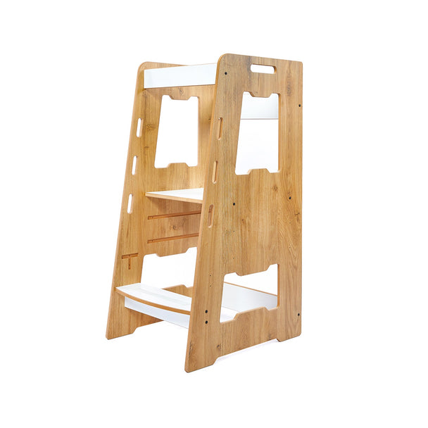 Montessori Learning Tower: Step Stool for Kitchen Helper Kids Toddlers (2 - 6) - Montessori Kids Furniture | Jerenss