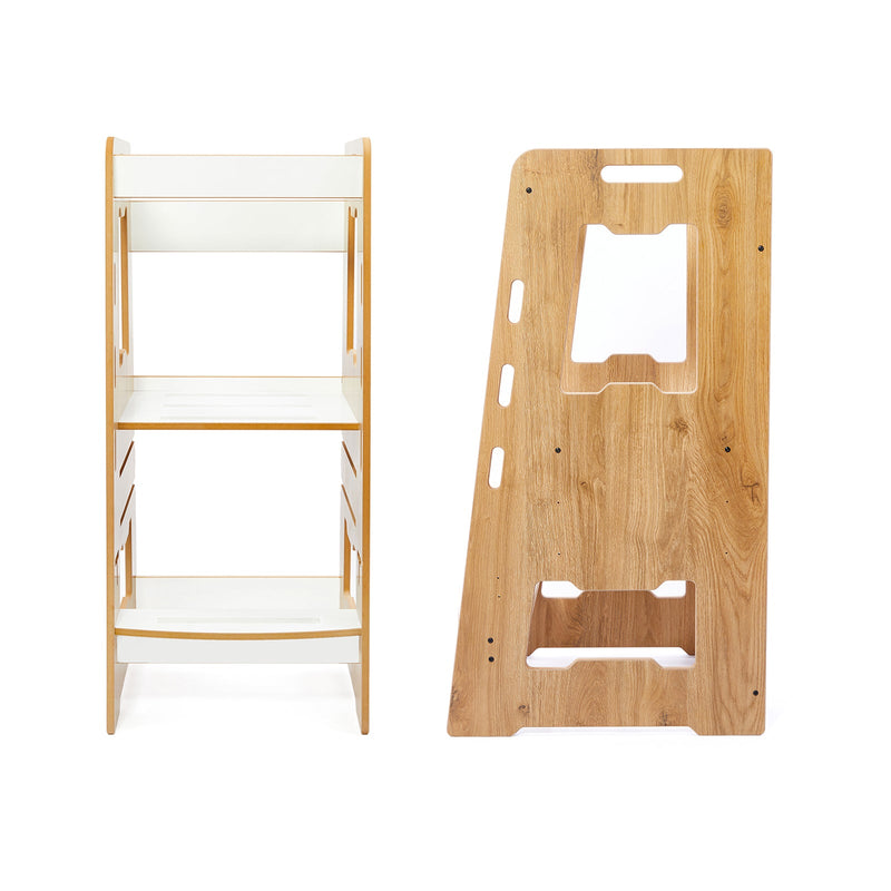 Montessori Learning Tower: Step Stool for Kitchen Helper Kids Toddlers (2 - 6) - Montessori Kids Furniture | Jerenss