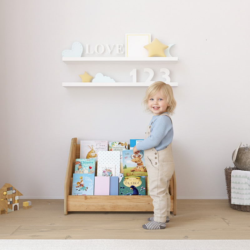 Jerenss Phoenix bookshelf, book and toy storage for kids rooms