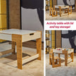 Phoenix Play Table & Chairs for Kids (Ages 2 - 4) - Montessori Kids Furniture | Jerenss