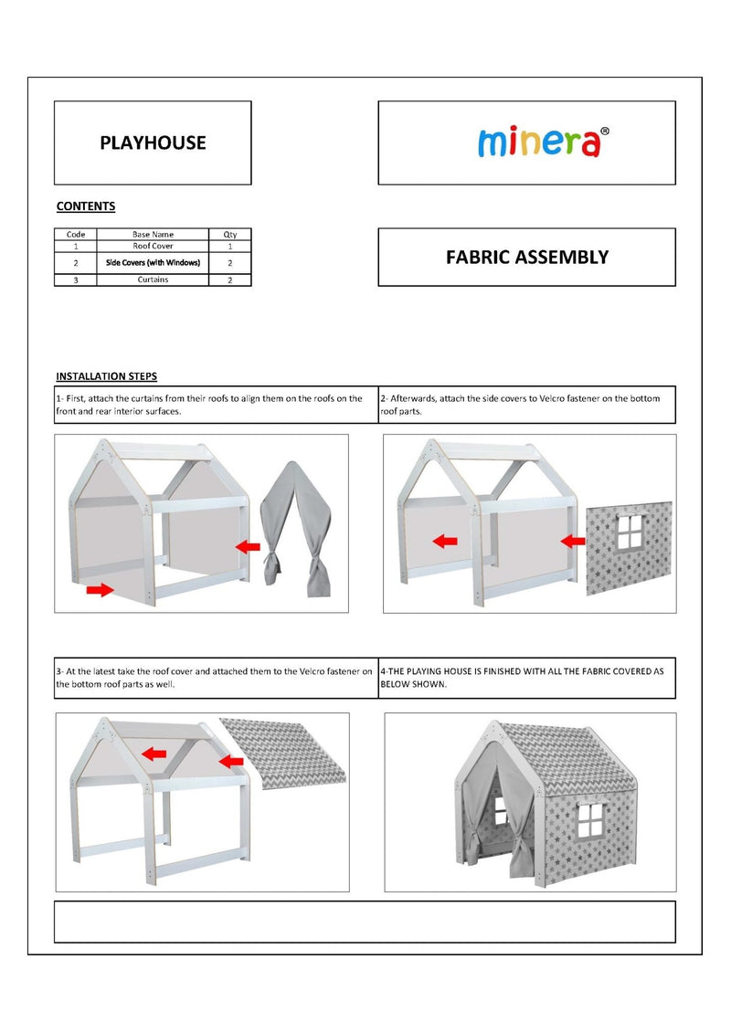 Play Tent: Indoor Hideaway for Kids (Ages 3 - 6) - Montessori Kids Furniture | Jerenss