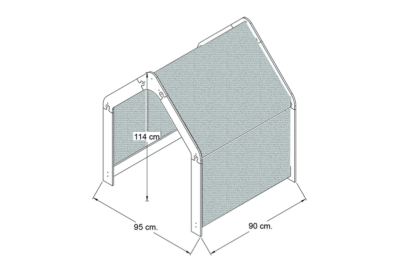 Play Tent: Indoor Hideaway for Kids (Ages 3 - 6) - Montessori Kids Furniture | Jerenss