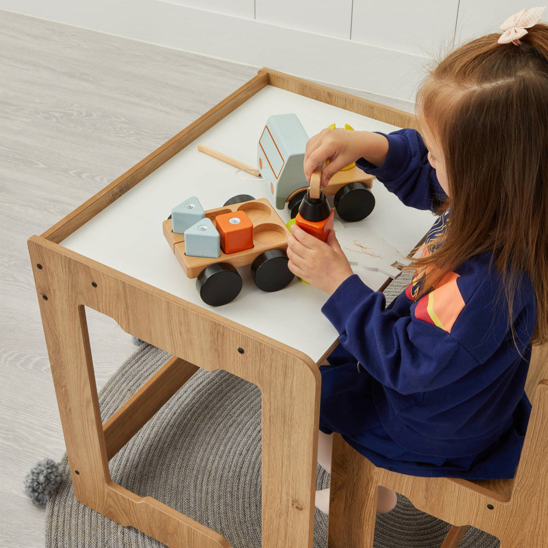Seagull Table & Chair: Play & Learn for Kids Toddlers Ages 4 - 6 - Montessori Kids Furniture | Jerenss