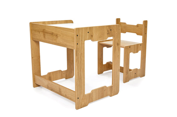 Seagull Table & Chair: Play & Learn for Kids Toddlers Ages 4 - 6 - Montessori Kids Furniture | Jerenss