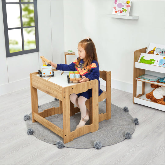 Seagull Table & Chair: Play & Learn for Kids Toddlers Ages 4 - 6 - Montessori Kids Furniture | Jerenss