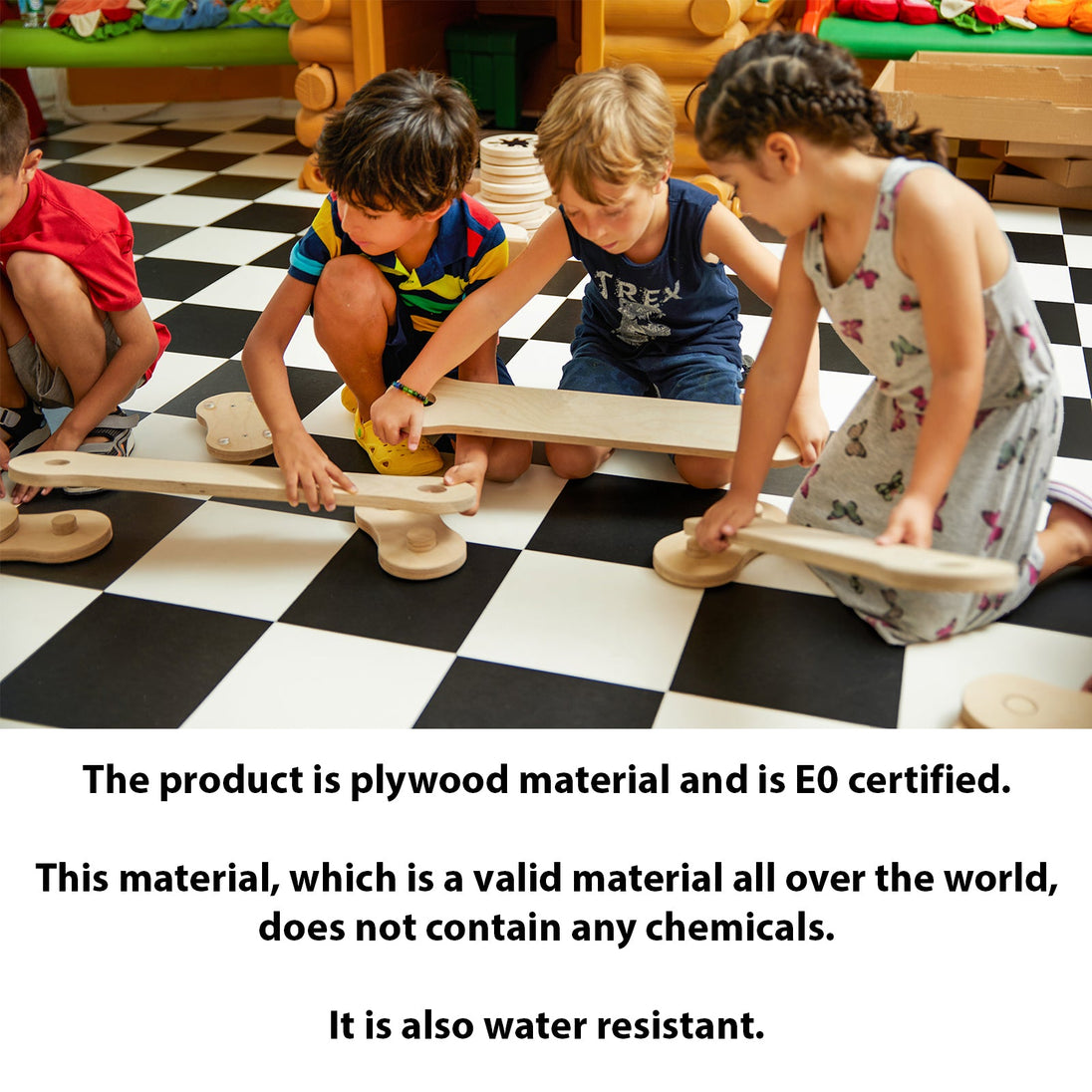 Wooden Montessori Balance Beam (Ages 2 - 8) - Montessori Kids Furniture | Jerenss